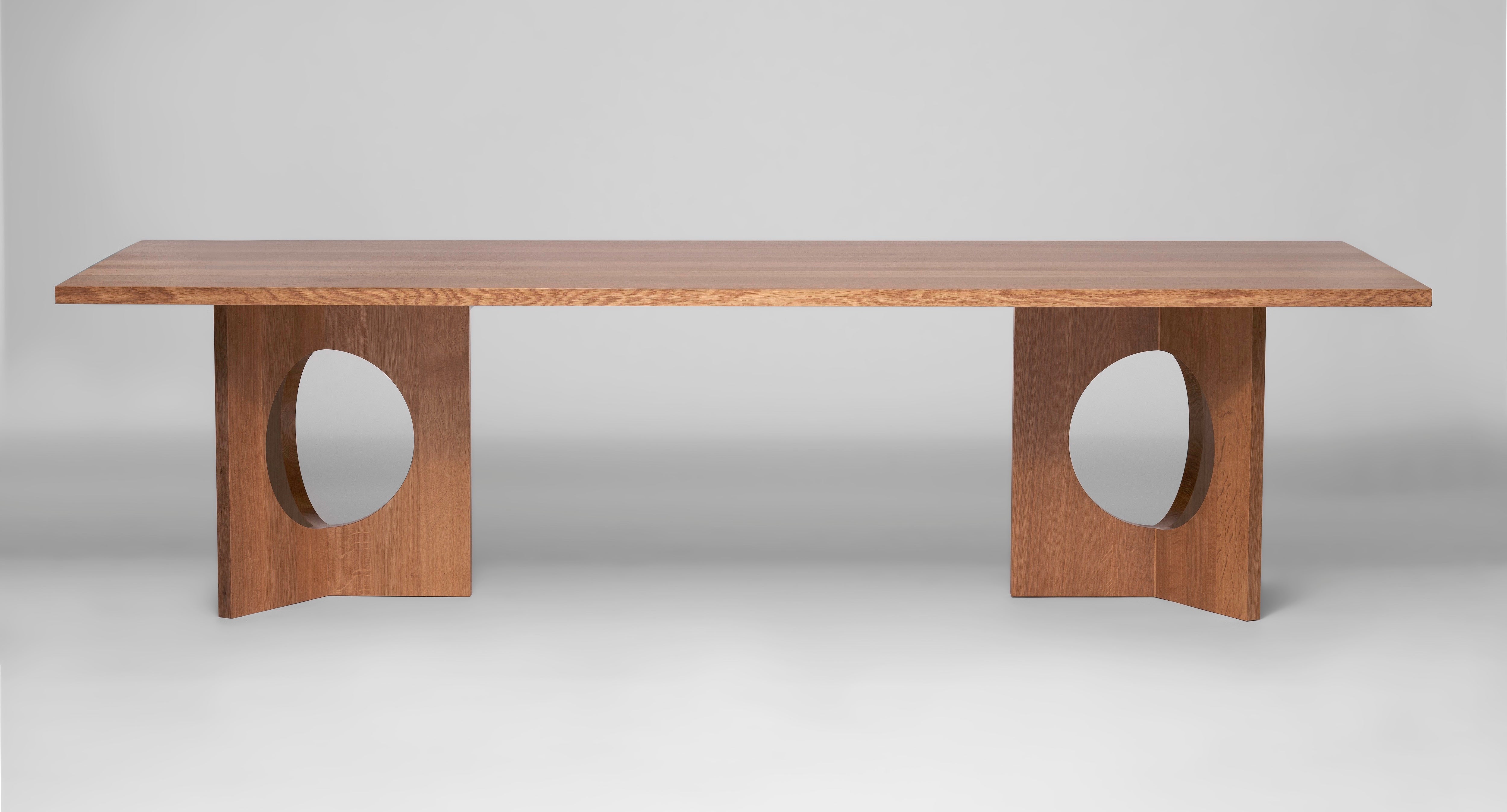 Arches Table shown in white oak with natural finish
